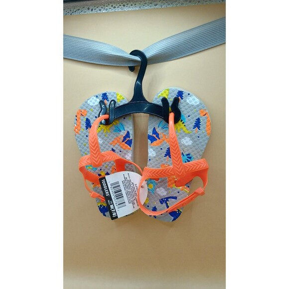 Juncture Boys Toddler Flip Flop/ Sandals With Heal Strap - Size M 7/8 NWT - Picture 1 of 5